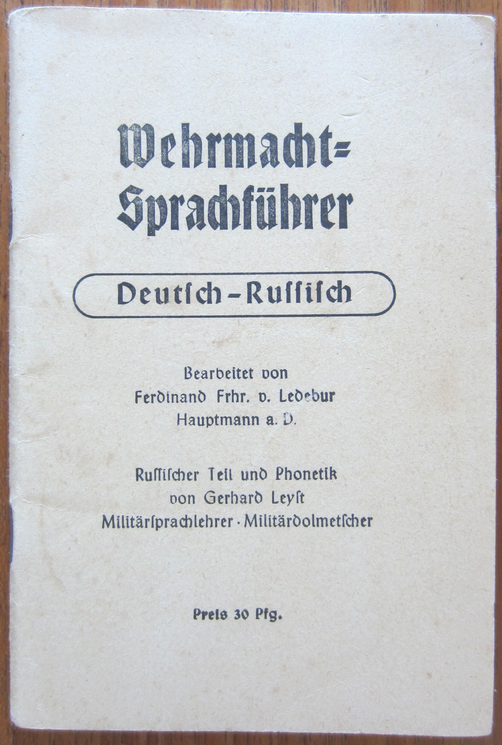 Wehrmacht Sprachführer - Deutsch - Russisch
