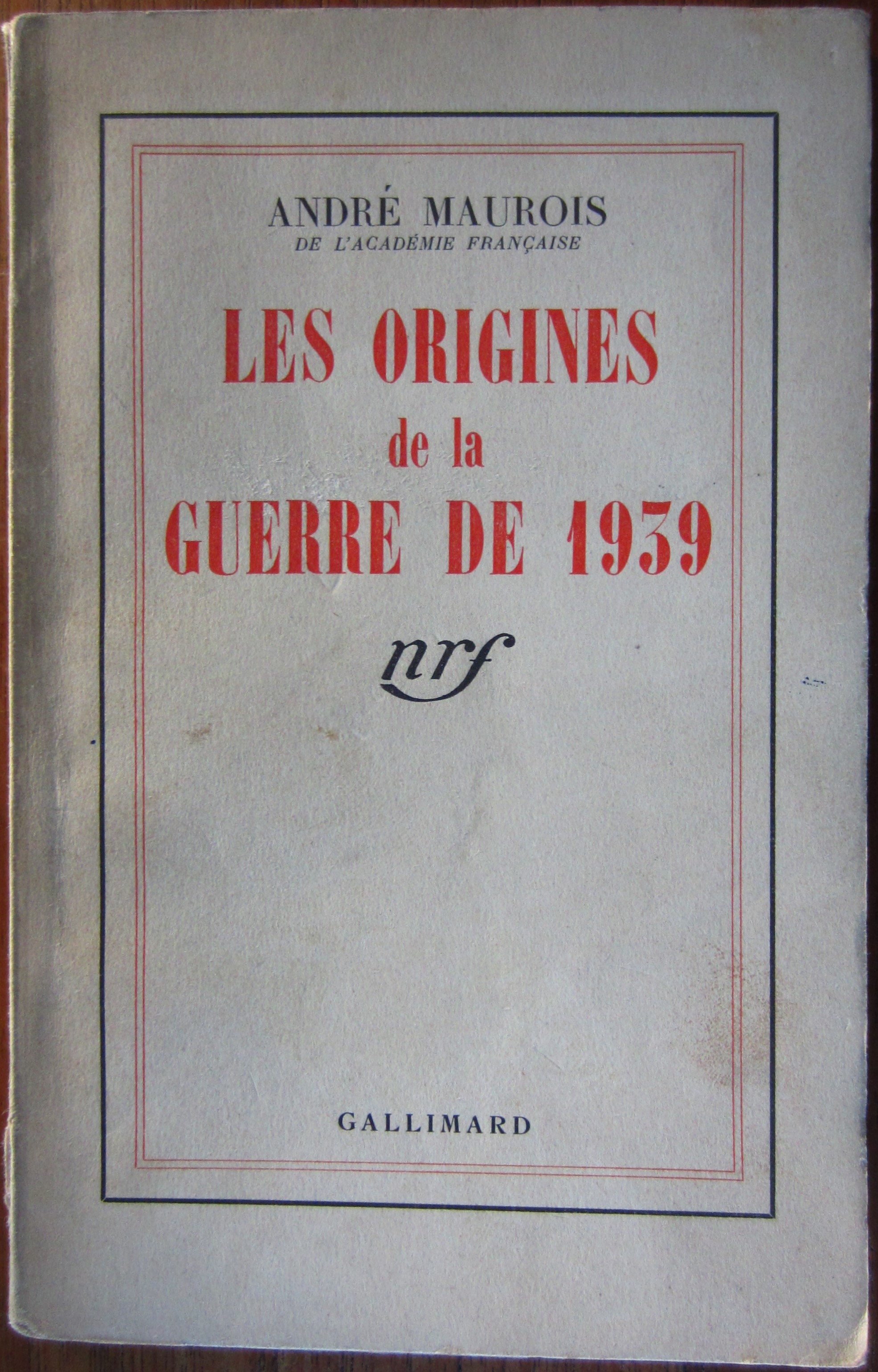 Les origines de la guerre de 1939