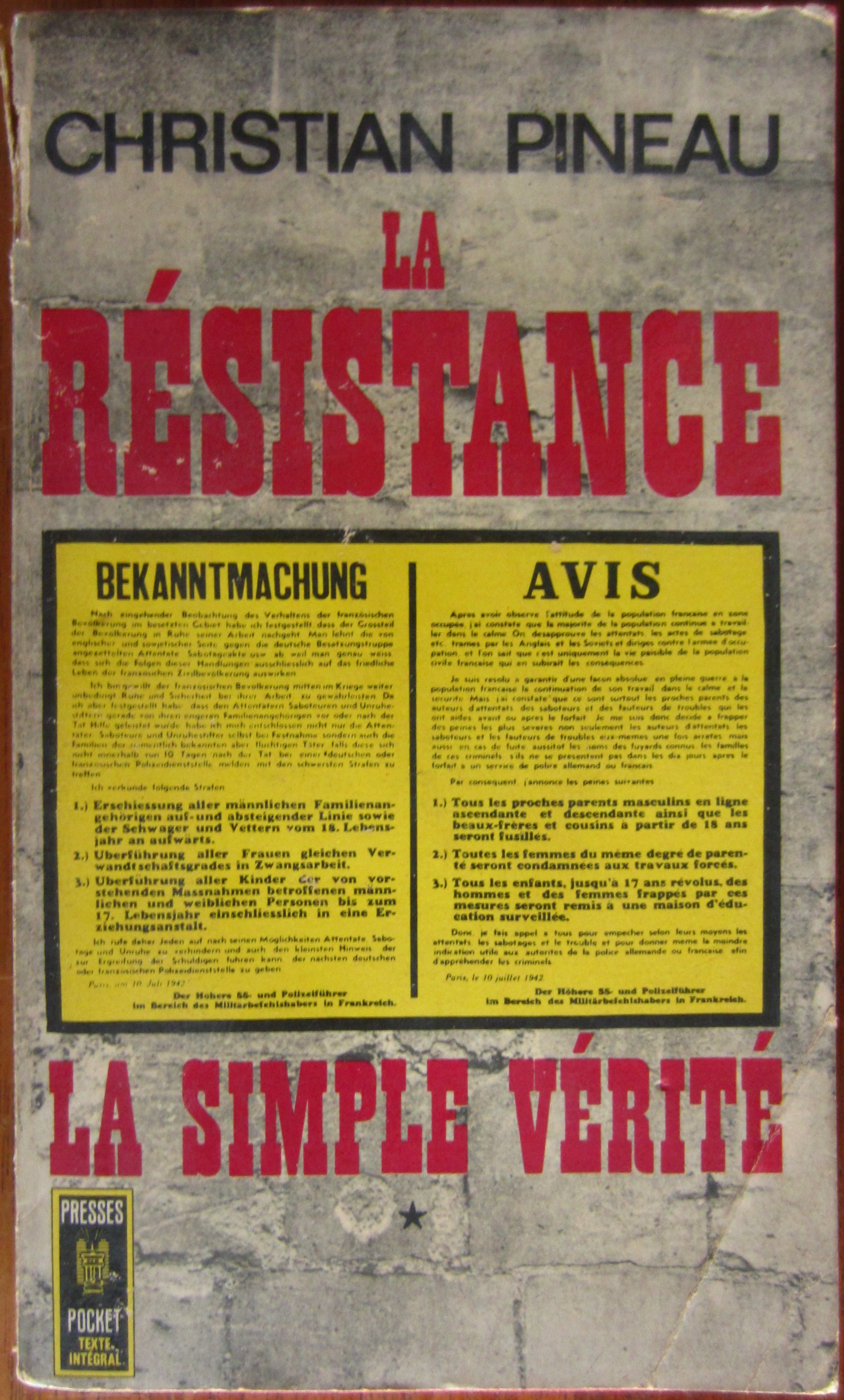 La Résistance - la simple vérité