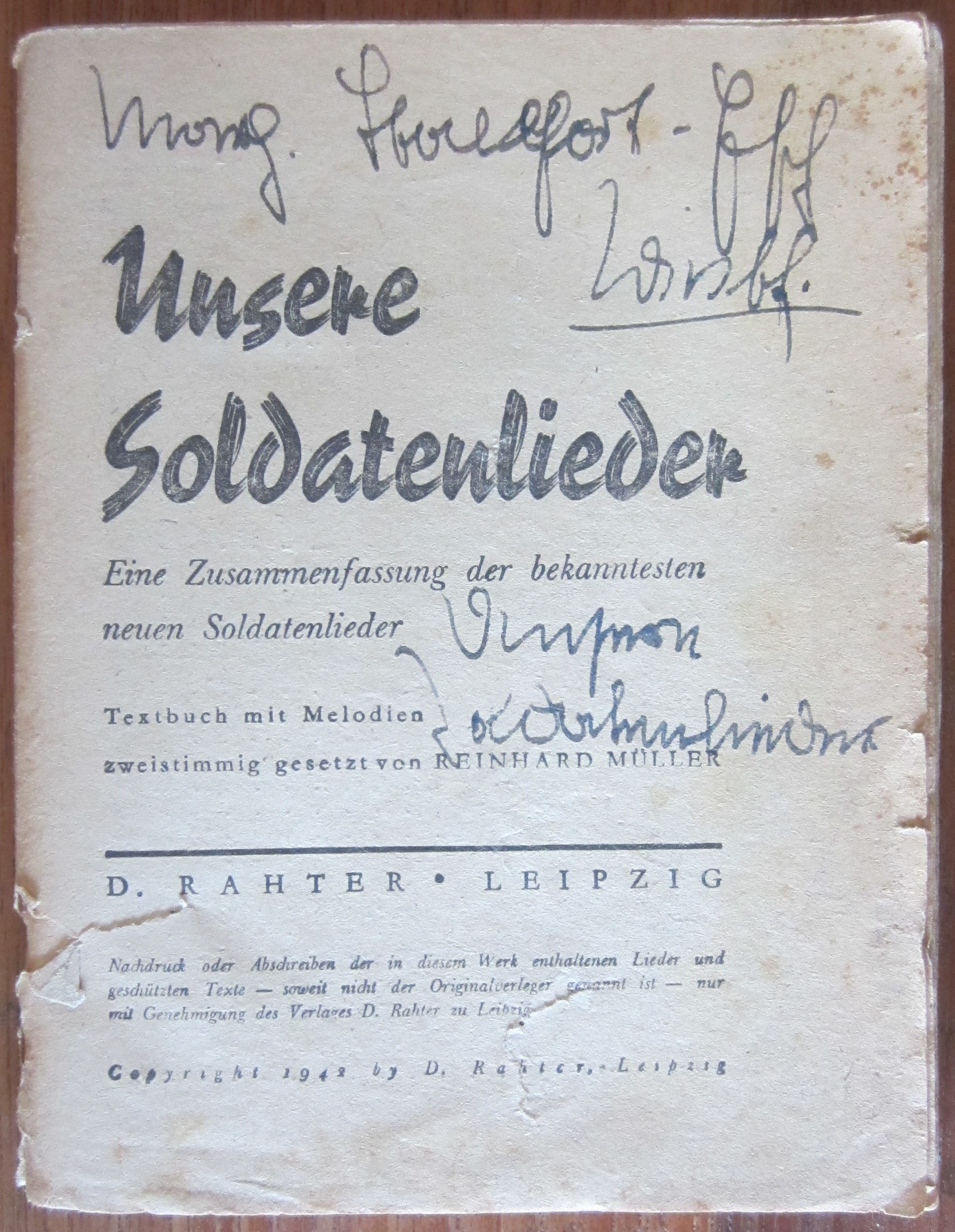 Unsere Soldatenlieder