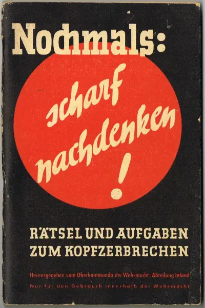 Nochmals : scharf nachdenken !