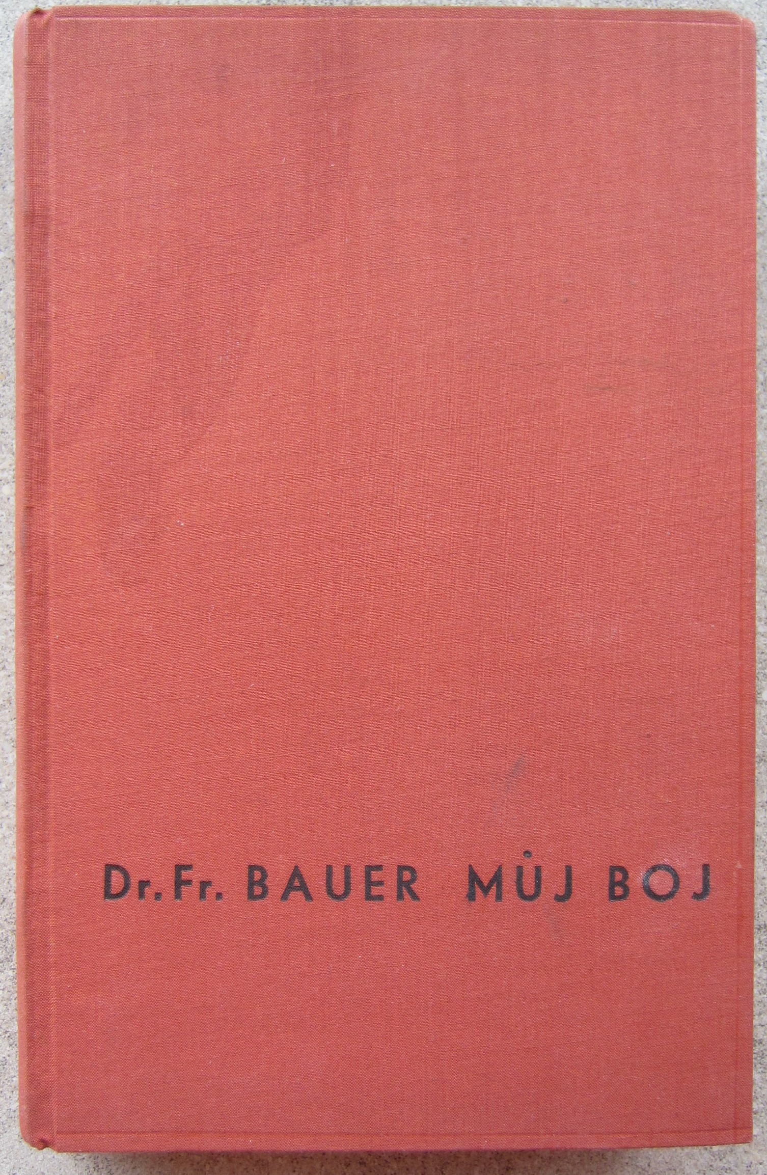 Muj Boj - 1937
