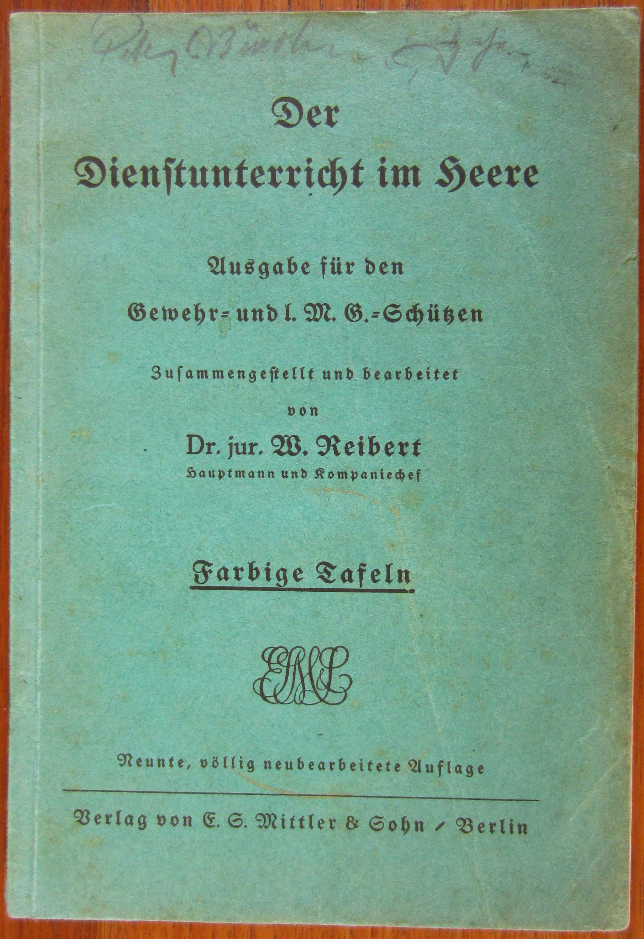 Der Dienstunterricht im Heere