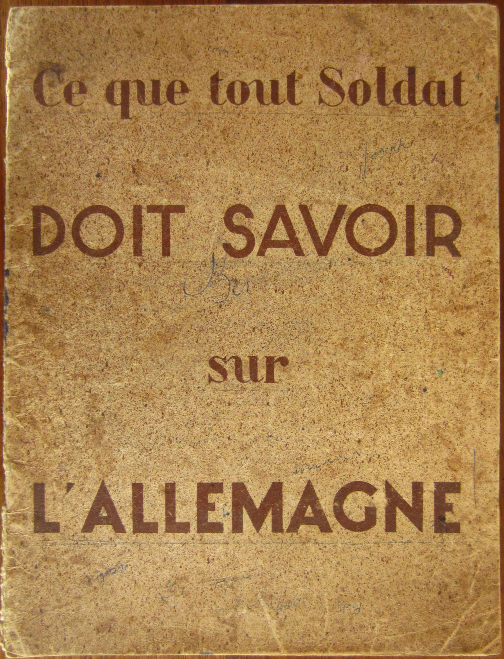 Ce que tout soldat doit savoir sur l'Allemagne