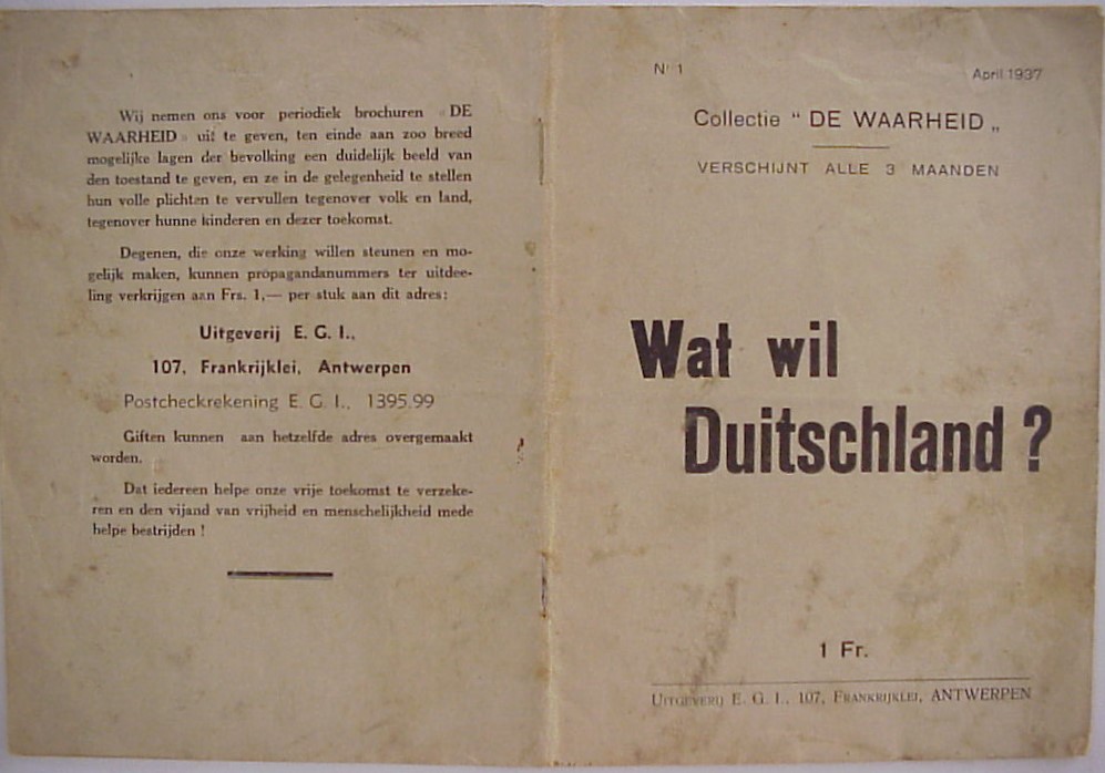 Wat wil Duitschland?