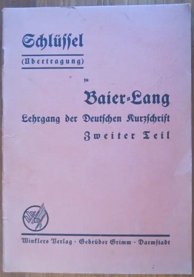 Schlüssel (Übertragung) zu Baier-Lang
