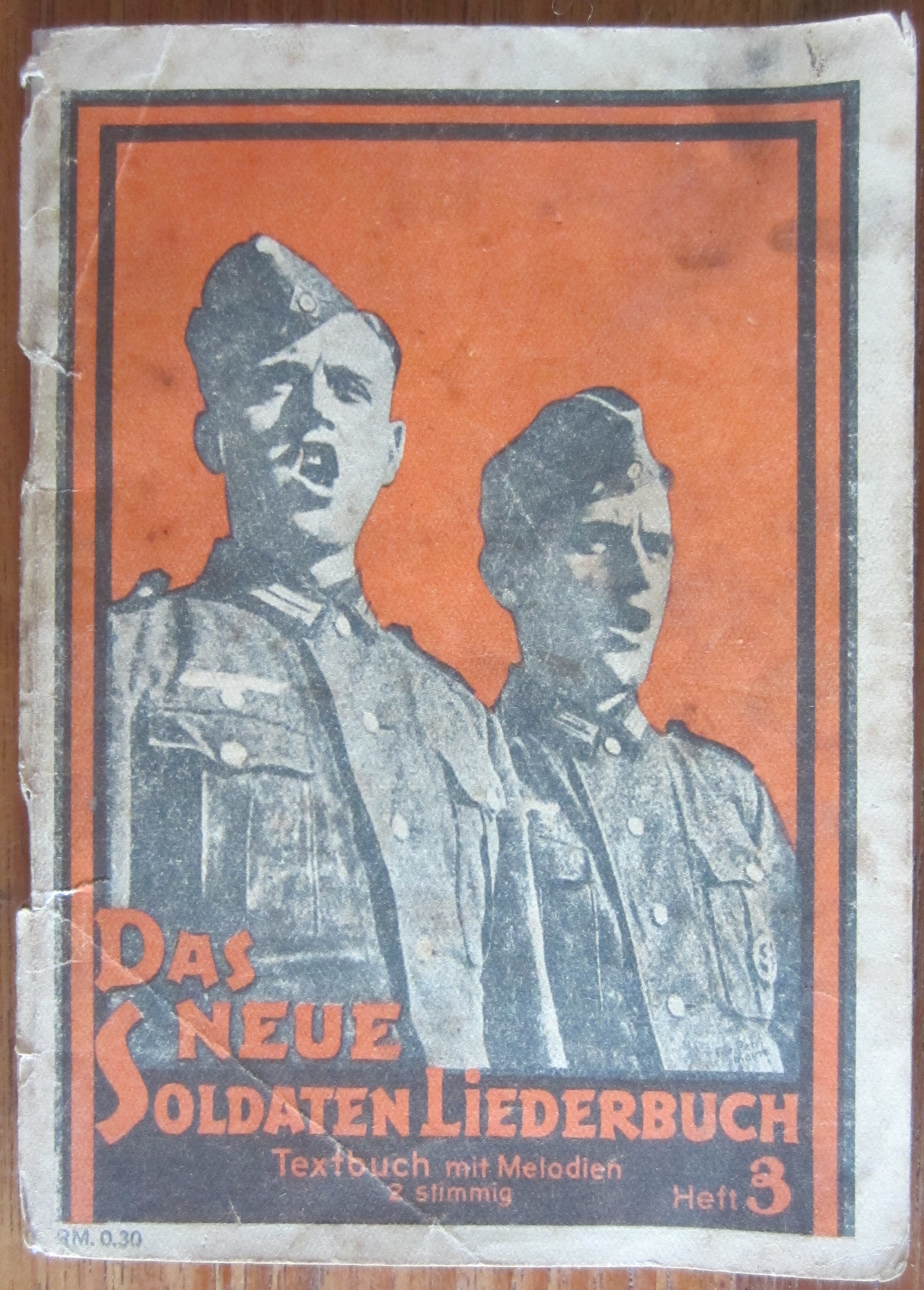 Das neue Soldaten Liederbuch - Heft 3 (stukje uit laatste blad)