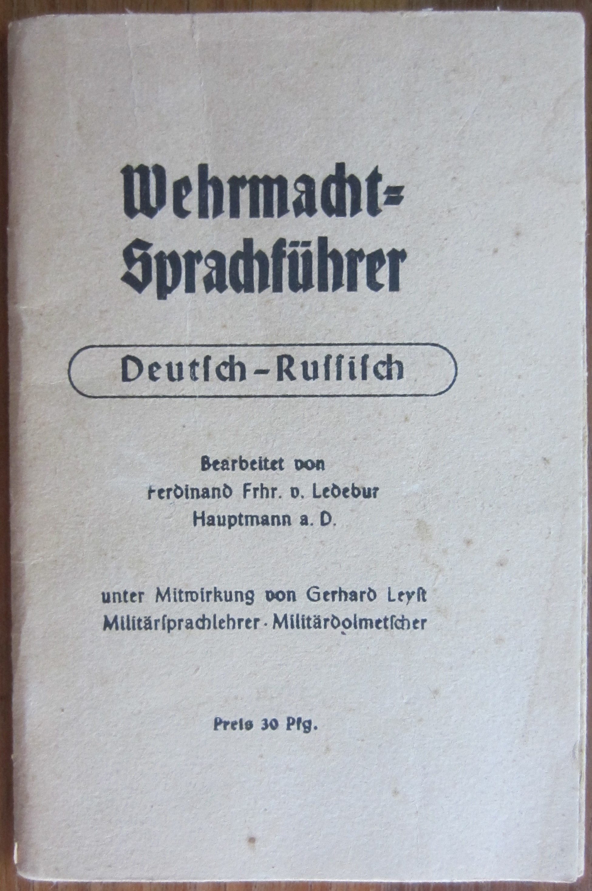 Wehrmacht Sprachführer - Deutsch - Russisch