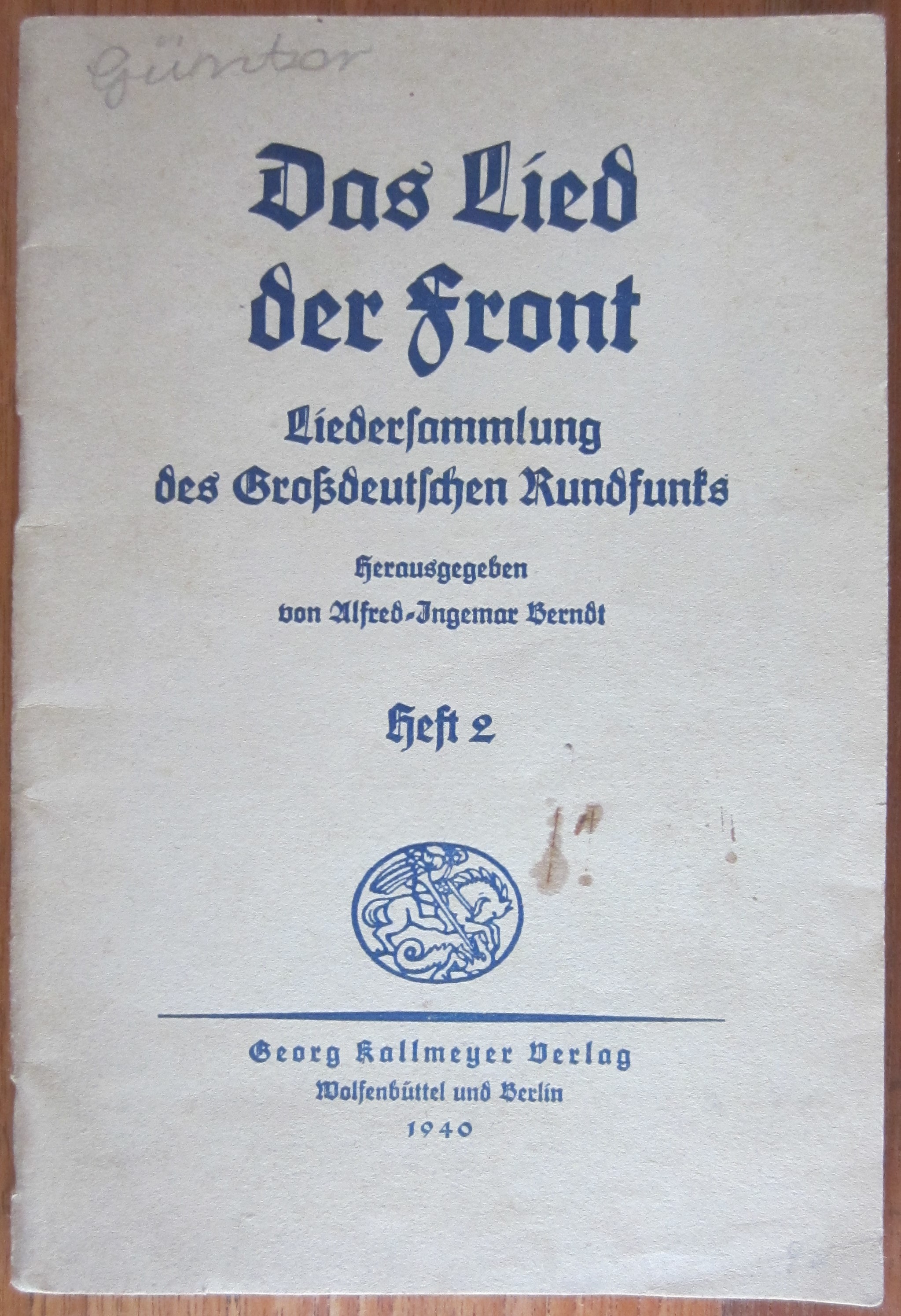 Das Lied der Front - Heft 2