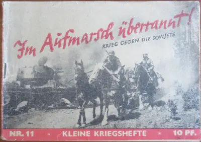 Im Aufmarsch überrannt !