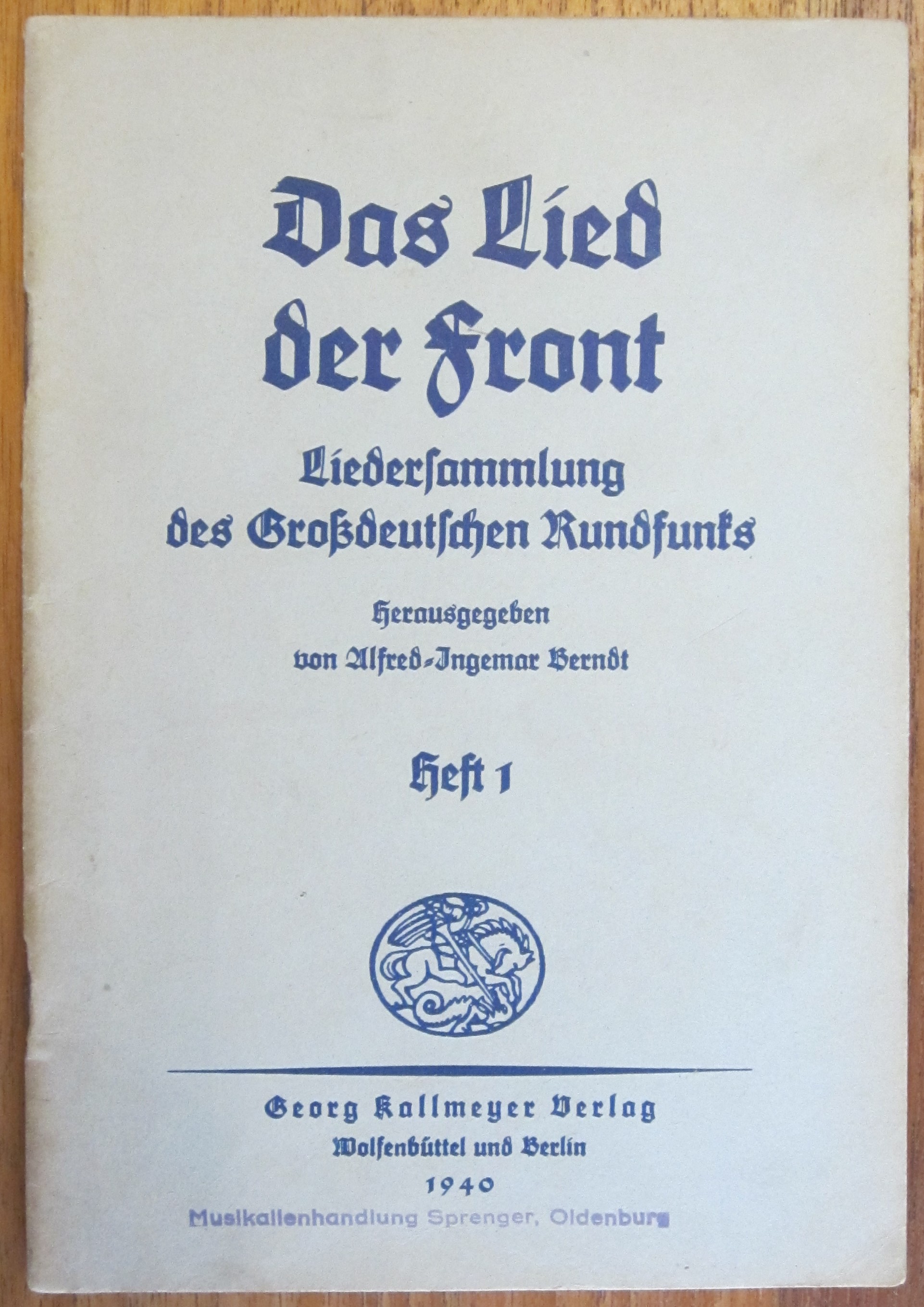 Das Lied der Front - Heft 1