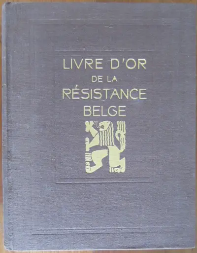 Livre d'or de la résistance belge - bruine, stoffen kaft