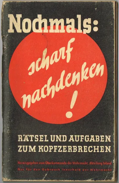 Nochmals : scharf nachdenken !