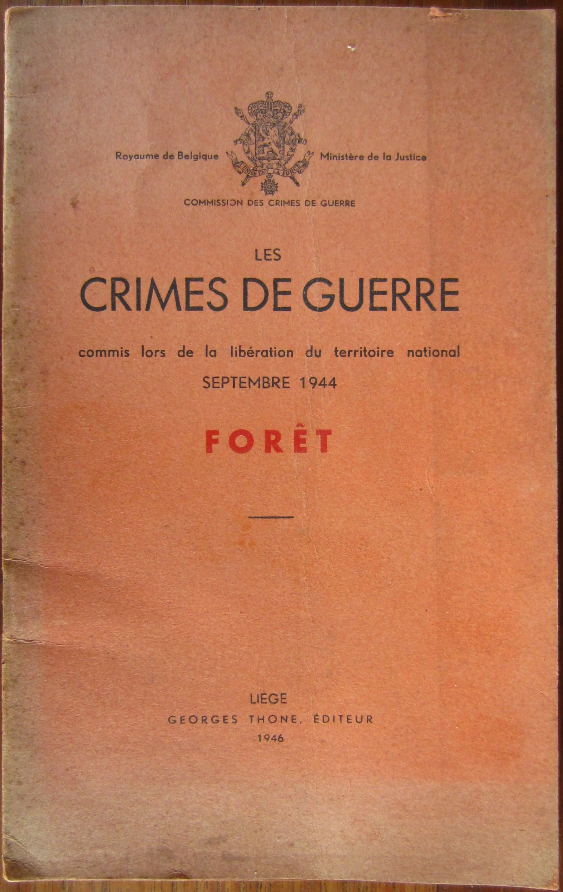 Les crimes de guerre - FORÊT