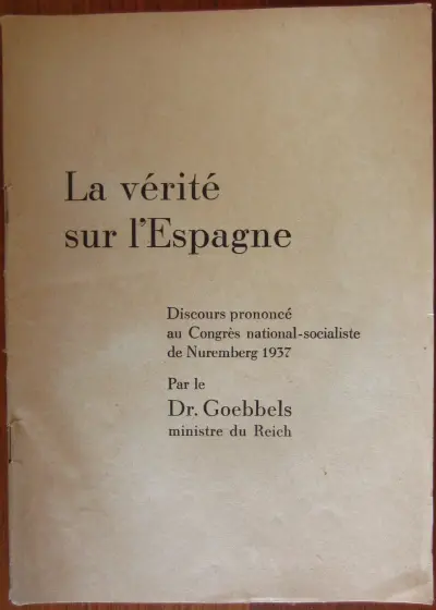 La verité sur l'Espagne