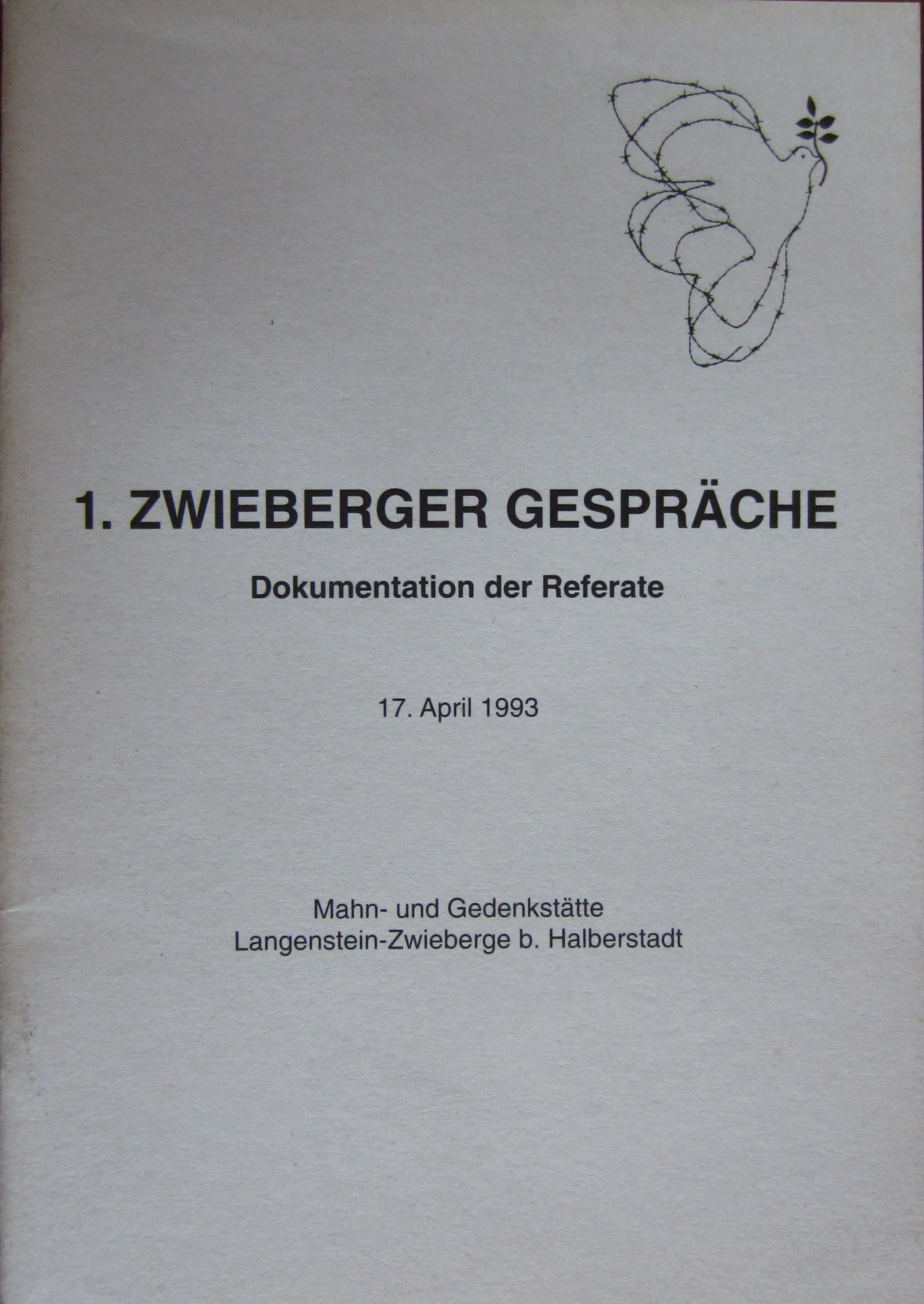 1. Zwieberger Gespräche