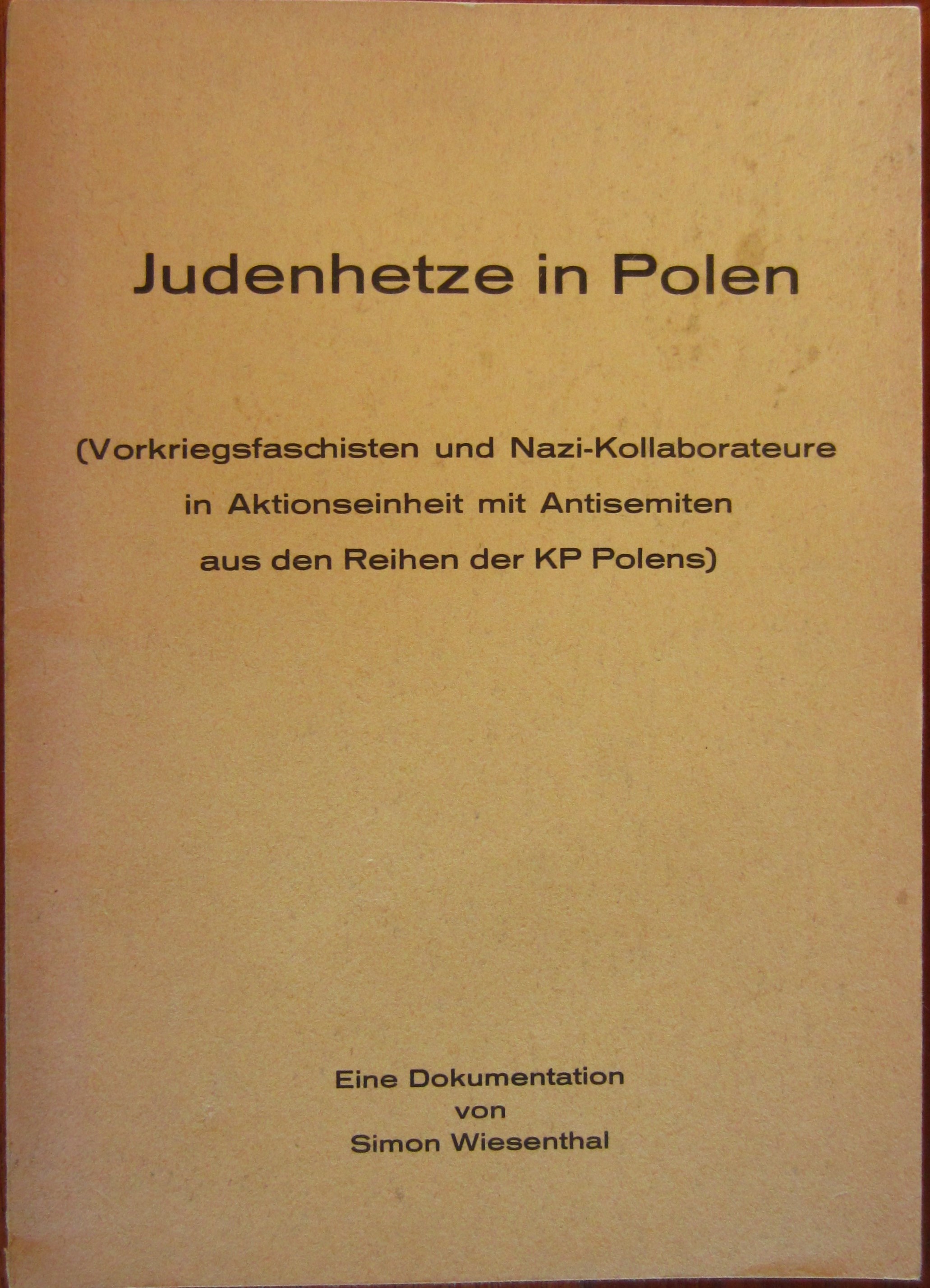 Judenhetze in Polen