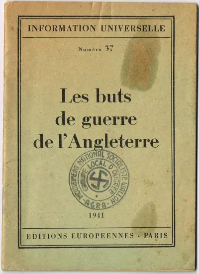 Les buts de guerre de l'Angleterre