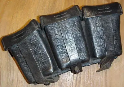 K98k cartridge pouches - black - empty