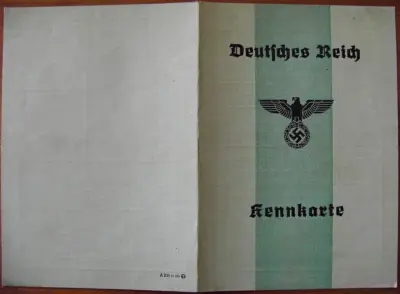 Kennkarte - empty + green crossed out