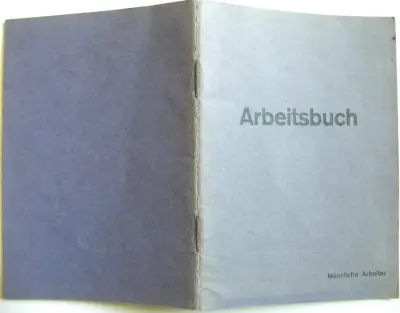 Arbeitsbuch - Männliche Arbeiter - bleu