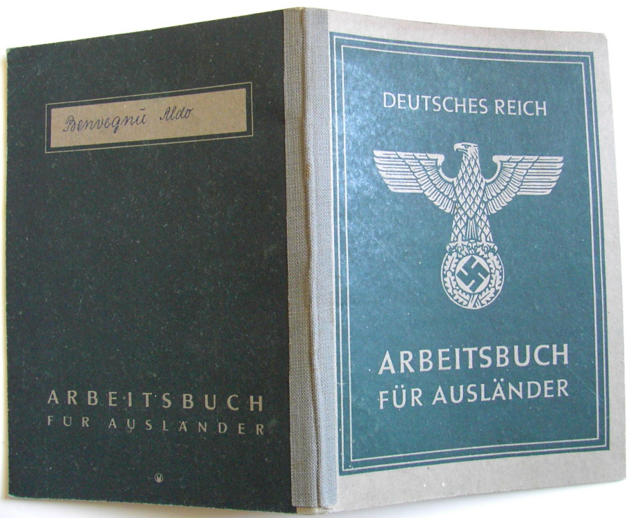 Arbeitsbuch für Ausländer - Nr A 379-030223 - Reichsbahnausbesserungen Linz
