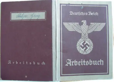 Arbeitsbuch 2nd model Nr 318-1x3373 - Anzeige des Arbeitsbuchinhabers