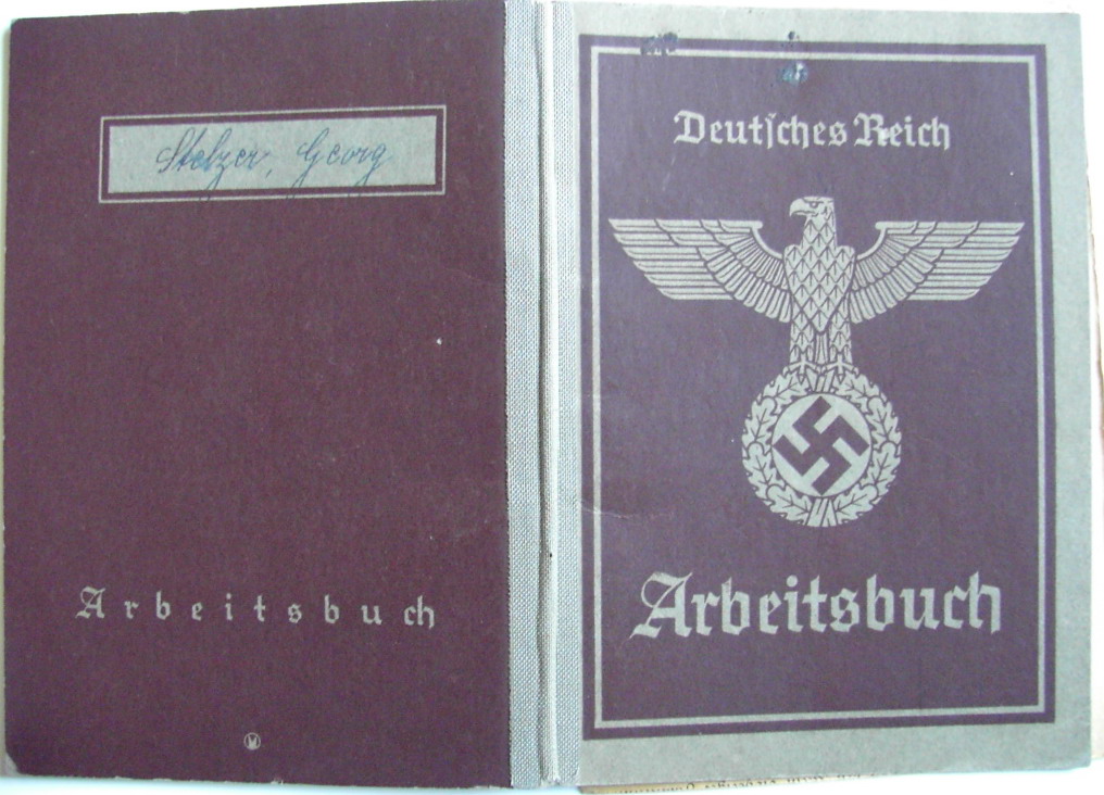 Arbeitsbuch 2nd model Nr 318-1x3373 - Anzeige des Arbeitsbuchinhabers