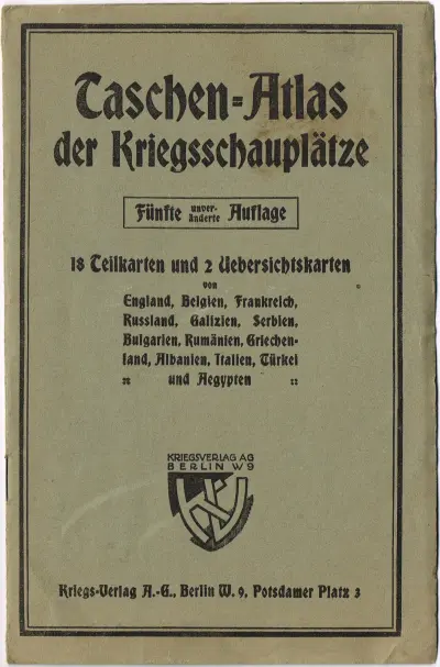 Taschen-Atlas der Kriegsschauplätze