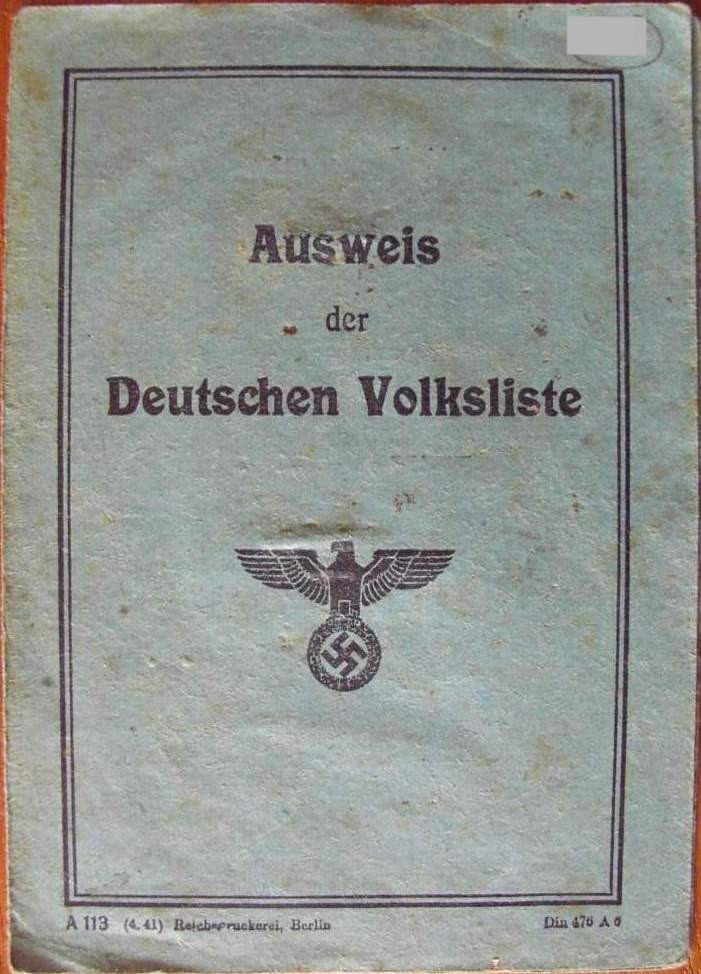 Ausweis der Deutschen Volksliste