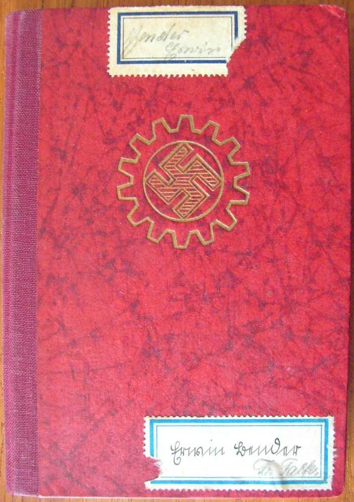 DAF Mitgliedsbuch - XXX Erwin