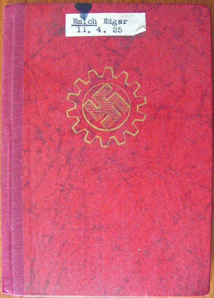 DAF Mitgliedsbuch - Edgar Emich