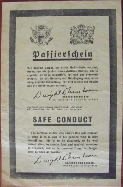 Passierschein - Safe Conduct - black