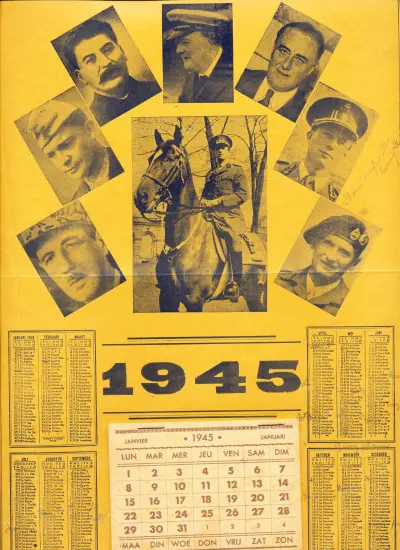 Belgian calendar 1945