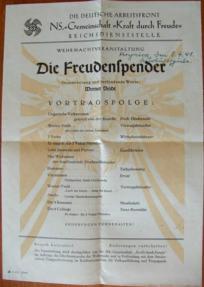 DAF - KdF - Die Freudenspender