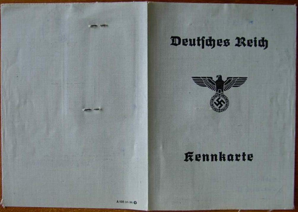 Kennkarte - A 83650 - Mevr. Rüdel - Kennort Kiel