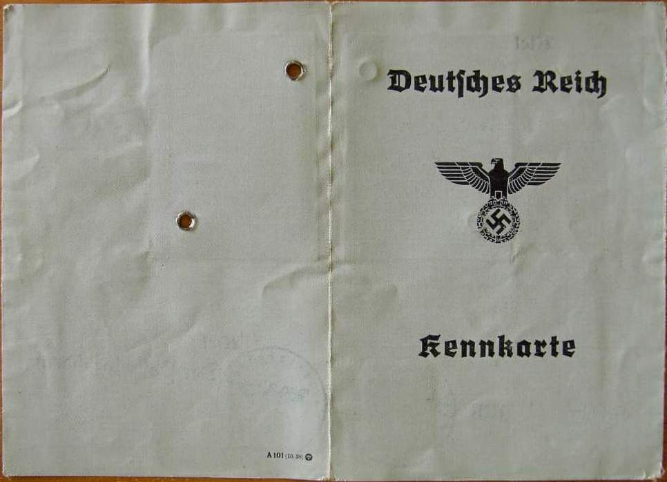 Kennkarte - A 00860 - Willi Flink - Kennort Kiel