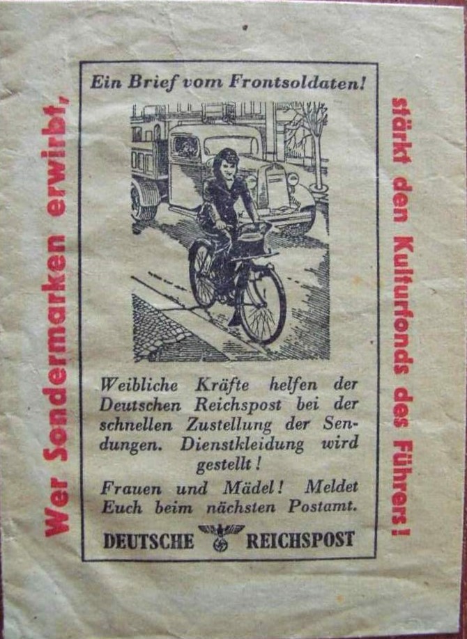 Paper bag - Weibliche Kräfte helfen der Deutschen Reichspost bei der .....