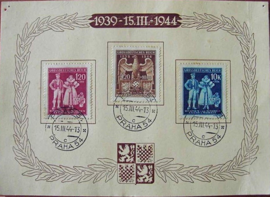 Postal item - 5 Jahr Böhmen und Mähren - 15.III.-1944