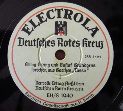 DRK - Electrola LP - voice of Emmy Göring