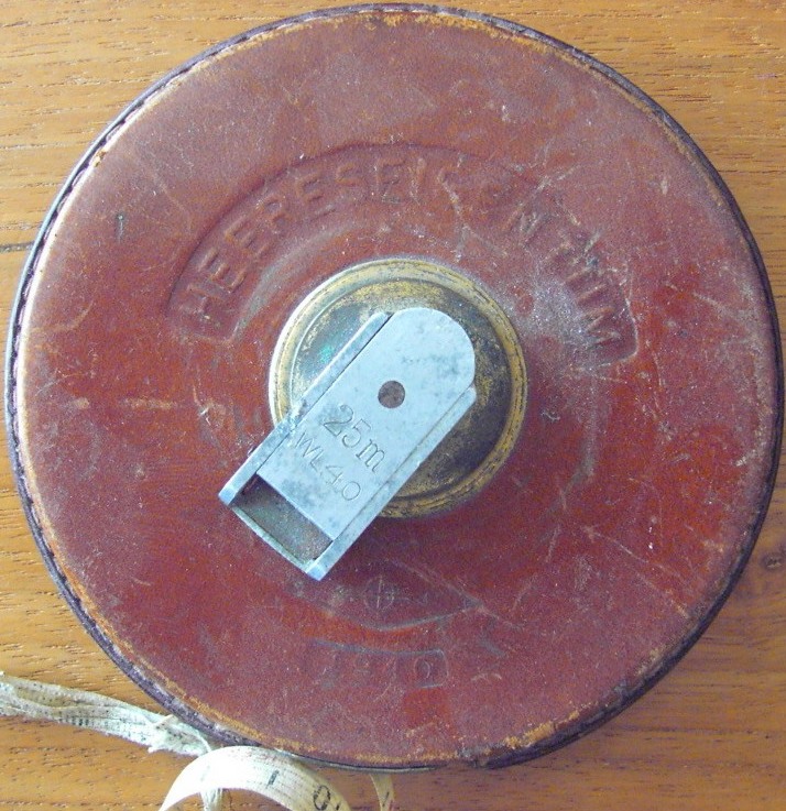 Ribbon meter 25 m - Heereseigentum - 1940