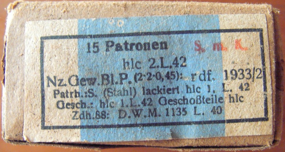 Ammo box - 15 Patronen S.m.K - hlc 2.L.42 - EMPTY!