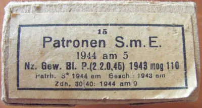 Ammo box - Patronen S.m.E. - 1944 am 5 - EMPTY!