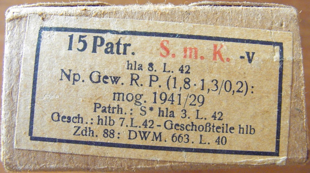 Ammo box - 15 Patr. S.m.K.-v - hla S.L.42 - EMPTY!