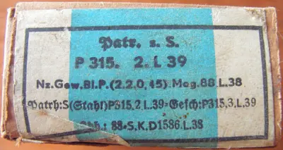 Ammo box - Patr.s.S. - P315.2.L.39 - EMPTY!