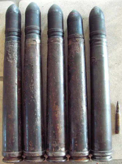 5 * 3,7 cm FLAK 18 - water finds - shell with AP projectile