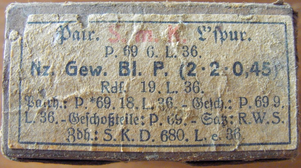 Ammo box - Patr. S.m.K. L'sur - P.69 6.L.36 - EMPTY!