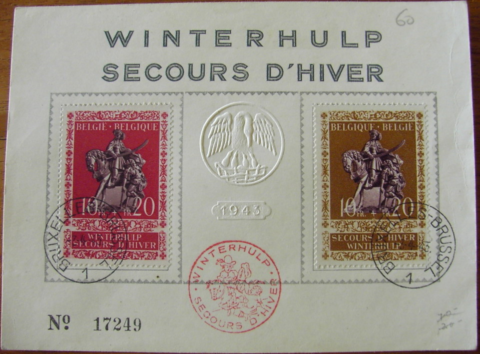Stamp sheet - Winterhulp - Secours d'Hiver - 1943 - N° 17249