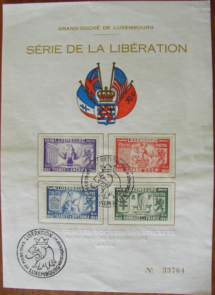 Stamp sheet - Grand-Duché de Luxembourg - série de la libération - No 33764