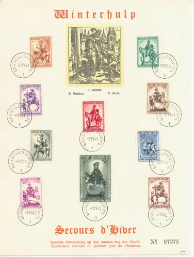 Stamp sheet - Winterhulp - Secours d'Hiver - 1941 - N° 07375